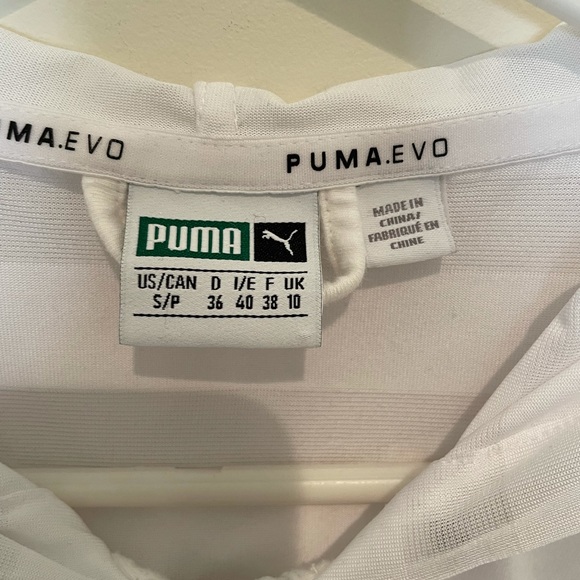 Puma White Lightweight Full-Zip Jacket - Picture 5 of 7